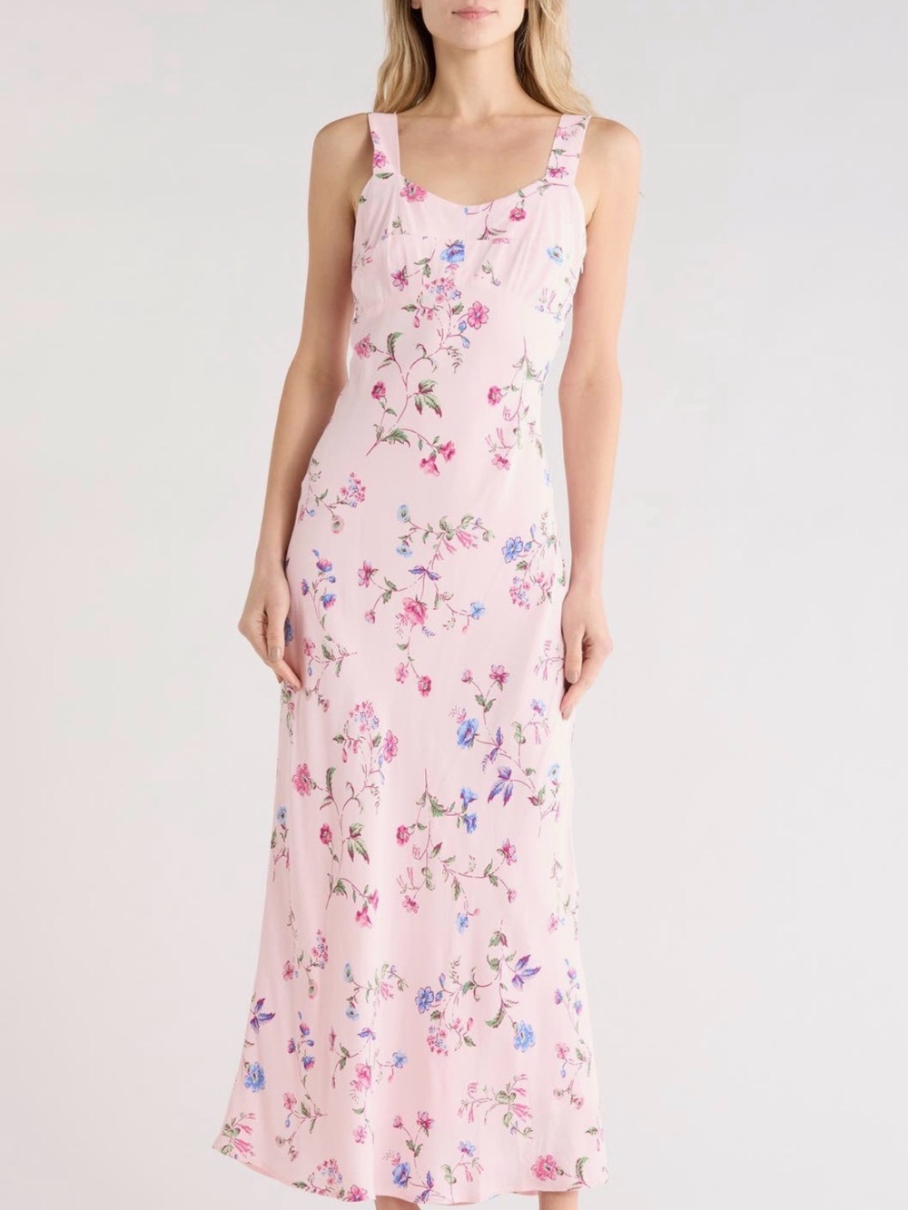 Jason Wu Edit Woman’s Pink Floral Slip Maxi Dress Sz 4 Beautiful! NWT